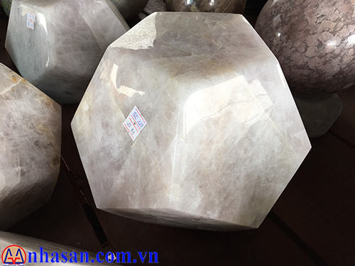 Quả Cầu Đá Thạch Anh Trắng 12 Mặt QC-127.1 Quả Cầu Đá Thạch Anh Trắng 12 Mặt QC-127.1