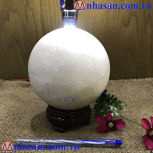 Quả Cầu Đá Thạch Anh Trắng QC-88.1 Quả Cầu Đá Thạch Anh Trắng QC-88.1