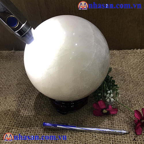Quả Cầu Đá Thạch Anh Trắng QC-89.1 Quả Cầu Đá Thạch Anh Trắng QC-89.1