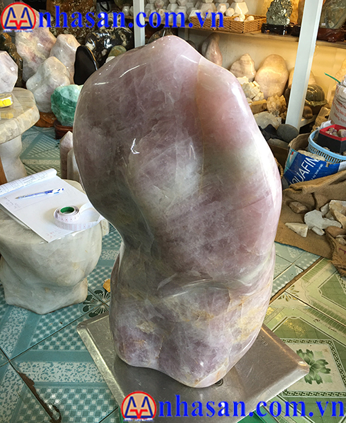 Pink Quartz Stone Head T173.4