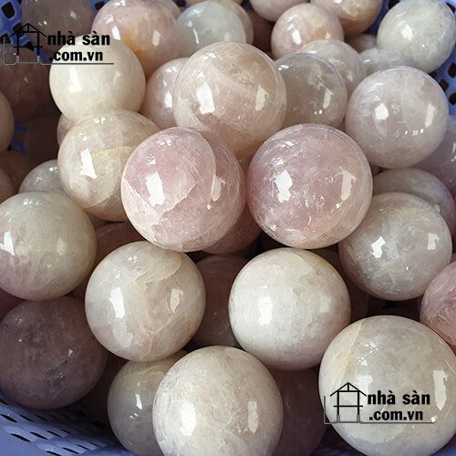 Bi Tròn Đá Thạch Anh Hồng Năng Lượng