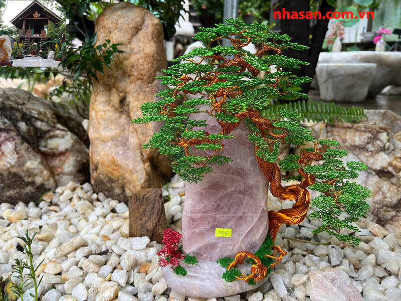 Bonsai Dây Đồng Đá Thạch Anh Hồng Trực Long Công Tử