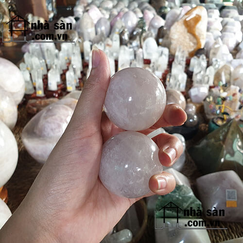 Cặp Bi Lăn Tay Đá Thạch Anh Cặp Bi Lăn Tay Đá Thạch Anh