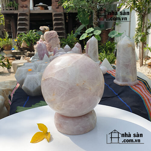 Cầu Tròn Đá Thạch Anh Hồng