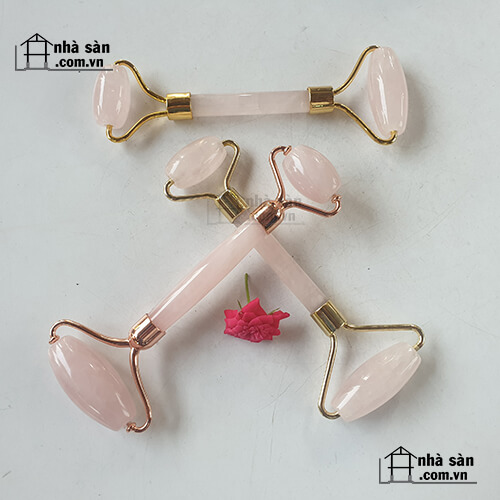 Cây Lăn Massage Đá Thạch Anh Hồng  Cây Lăn Massage Đá Thạch Anh Hồng