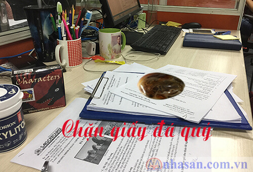 Chặn giấy đá quý vật trang trí bàn làm việc