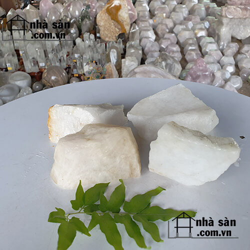 Chặn Giấy Đá Thạch Anh Trắng Thô