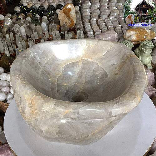 Chậu rửa đá thạch anh tự nhiên CR-02 Chậu rửa đá thạch anh tự nhiên CR-02