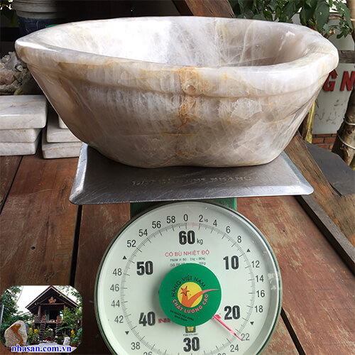 Chậu rửa mặt đá thạch anh nguyên khối tự nhiên Chậu rửa mặt đá thạch anh nguyên khối tự nhiên