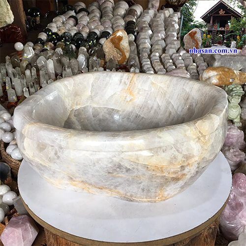 Chậu rửa mặt lavabo đá thạch anh CR-02 Chậu rửa mặt lavabo đá thạch anh CR-02