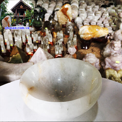 Chén bát đá thạch anh tự nhiên  Chén bát đá thạch anh tự nhiên