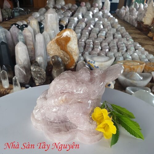 Cóc 3 Chân Đá Thạch Anh Tự Nhiên
