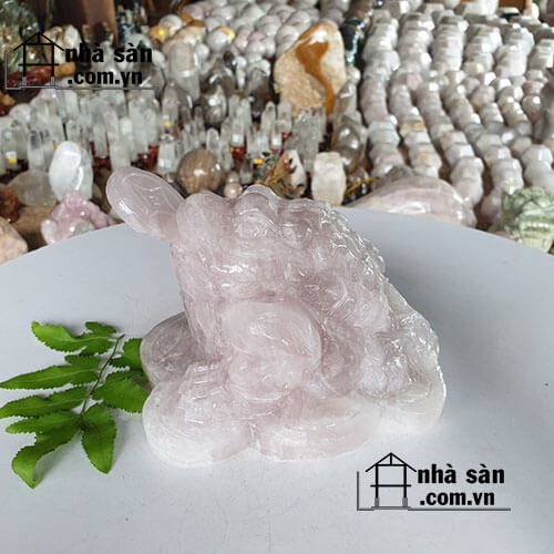 Cóc Ba Chân Đá Thạch Anh Hồng Cóc Ba Chân Đá Thạch Anh Hồng