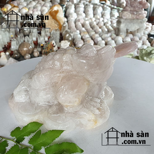 Cóc Ba Chân Đá Thạch Anh Hồng Cóc Ba Chân Đá Thạch Anh Hồng