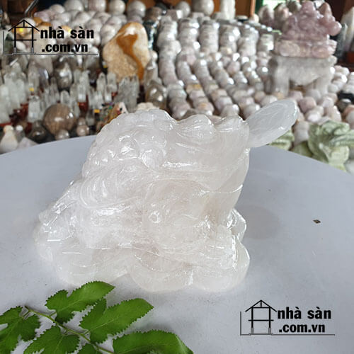 Cóc Ba Chân Đá Thạch Anh Trắng Cóc Ba Chân Đá Thạch Anh Trắng