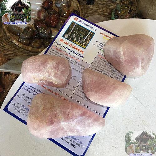 Chặn giấy thạch an hồng Chặn giấy thạch an hồng