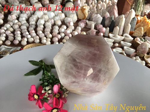 Đá 12 Mặt Thạch Anh Hồng