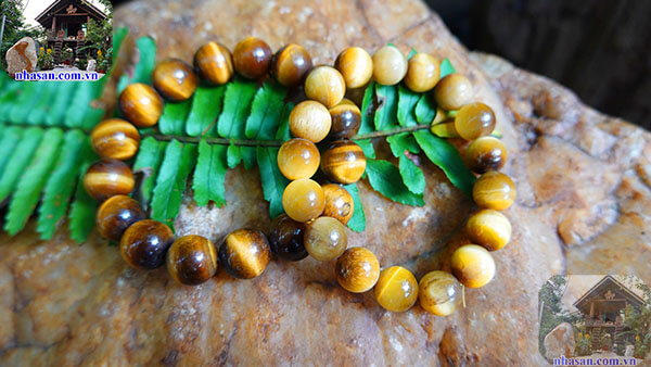 Vòng tay mắt hổ vàng tươi và vàng nâu Vòng tay mắt hổ vàng tươi và vàng nâu