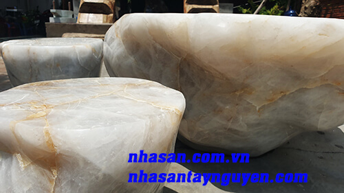 Đá Thạch Anh Bị Phèn Vân Mây Đá Thạch Anh Bị Phèn Vân Mây