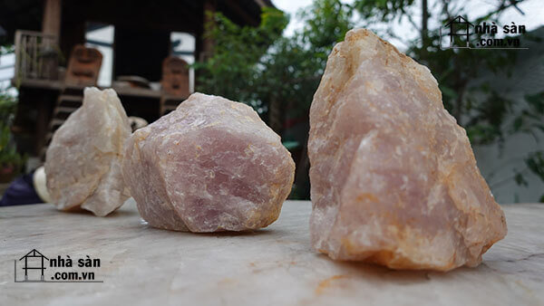 Đá Thạch Anh Hồng Khối Đá Thạch Anh Hồng Khối