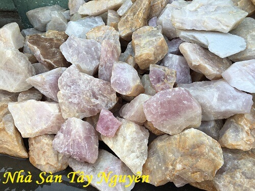 Rough Quartz Stone Pouring the Foundation