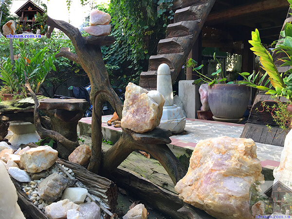 Đá thạch anh thô hồng