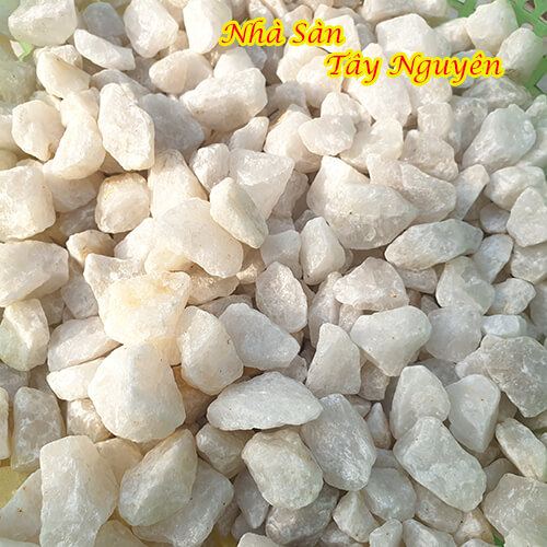 Đá Thạch Anh Vụn Trắng Cỡ 1x2 Rải Nền Đá Thạch Anh Vụn Trắng Cỡ 1x2 Rải Nền