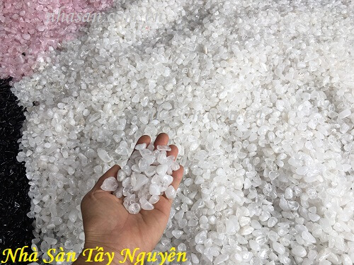 Polished White Quartz Stone - Nha San Tay Nguyen