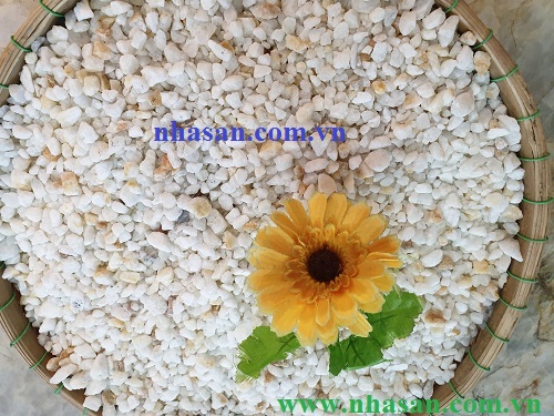 Shredded White Quartz Stone Background