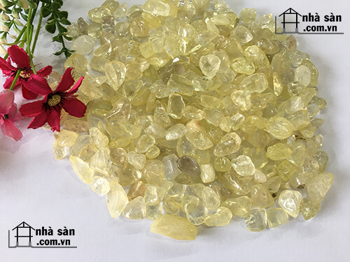 Đá Thạch Anh Vàng Vụn Phong Thủy