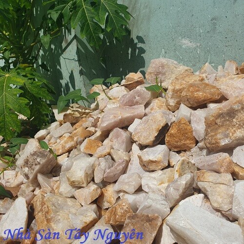 Đá Thạch Anh Vụn Hồng Thô