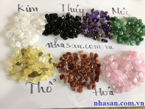 Đá Thạch Anh Vụn Ngũ Sắc Đánh Bóng Đá Thạch Anh Vụn Ngũ Sắc Đánh Bóng