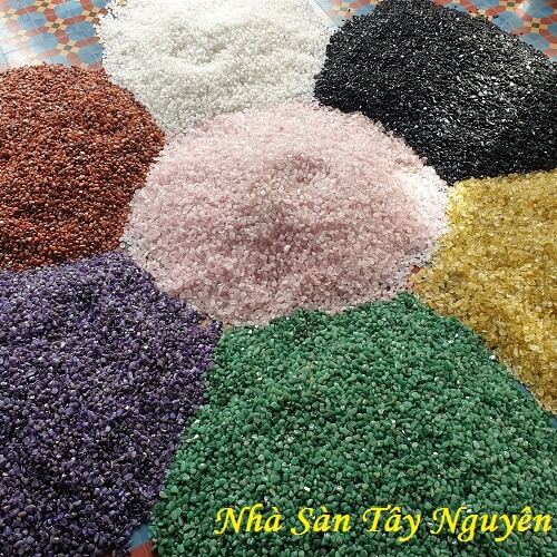 Đá Thạch Anh Vụn Ngũ Sắc Phong Thủy