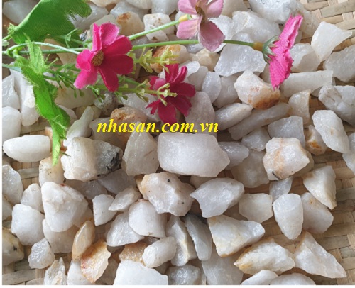 Scattered Quartz Stones Background