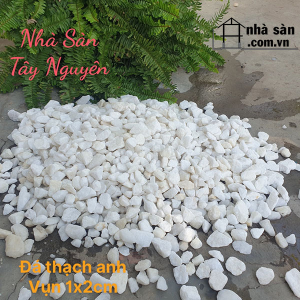 Đá Thạch Anh Vụn Trắng Cỡ 1x2 Đá Thạch Anh Vụn Trắng Cỡ 1x2