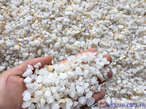 White Rough Quartz Size 0.5 - 0.8