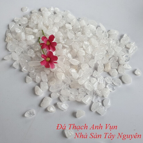 Đá Thạch Anh Vụn Trắng Phong Thủy