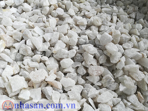 White Shredded Rocks Of Stone Background