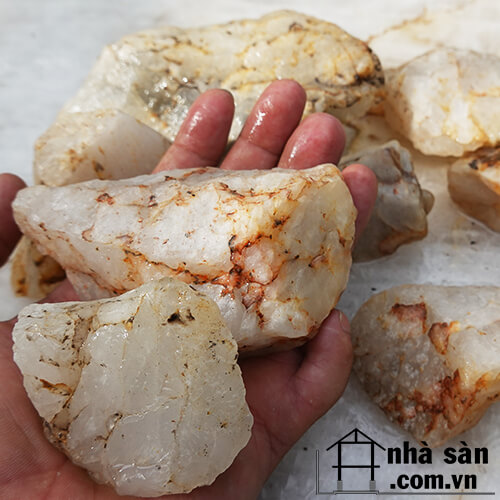 Đá Thạch Anh Vụn Trắng Thô Đá Thạch Anh Vụn Trắng Thô