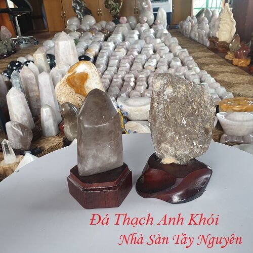 Đá Thạch Anh Xám Khói Tự Nhiên