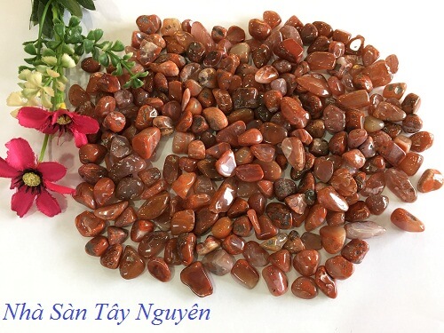 Đá Vụn Mã Não Đỏ Phong Thủy