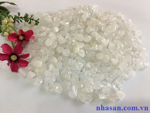White Polished Rough Quartz