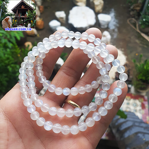 Dây chuyền đá mặt trăng phát sáng Dây chuyền đá mặt trăng phát sáng