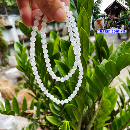 Dây chuyền đá thạch anh phong thủy  Dây chuyền đá thạch anh phong thủy