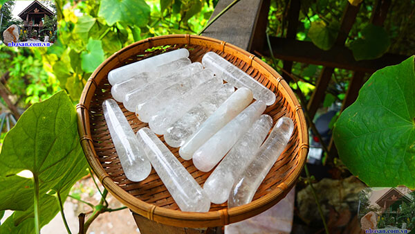 Thanh lăn đá thạch anh trắng Thanh lăn đá thạch anh trắng