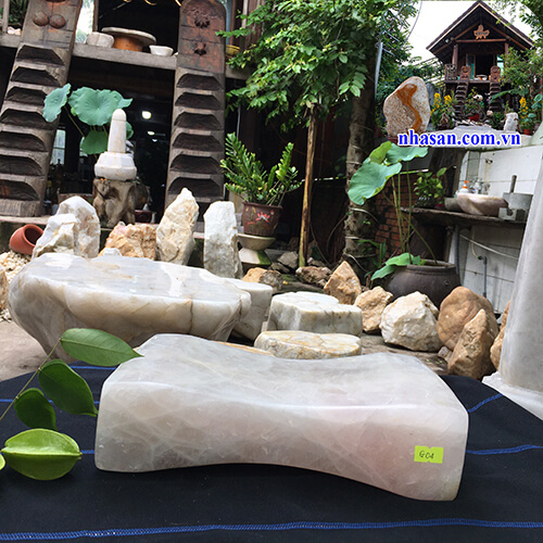 Gối đá thạch anh hồng phong thủy Gối đá thạch anh hồng phong thủy