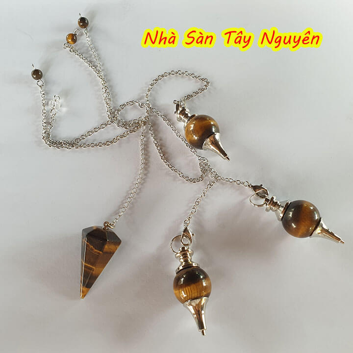 Lắc Cảm Xạ Đá Mắt Hổ Phong Thủy