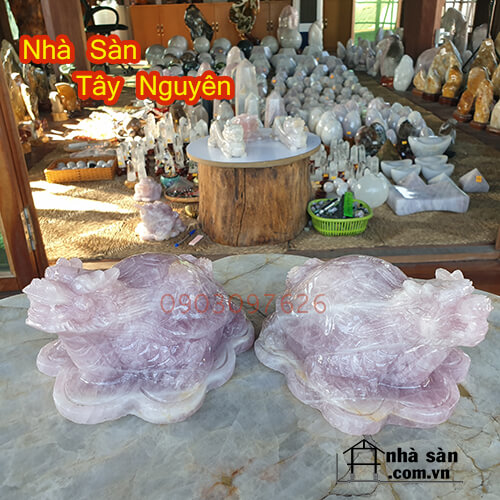 Long Quy Đá Thạch Anh Hồng Tự Nhiên Long Quy Đá Thạch Anh Hồng Tự Nhiên