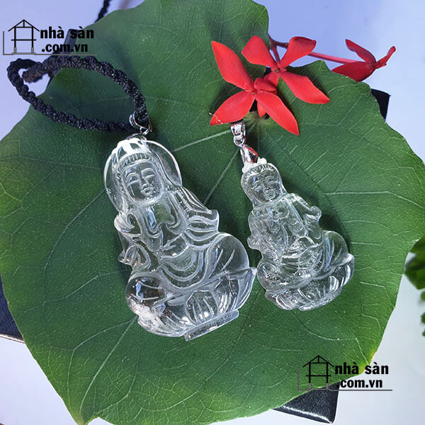 Mặt Dây Chuyền Đá Thạch Anh Trắng Tự Nhiên Mặt Dây Chuyền Đá Thạch Anh Trắng Tự Nhiên