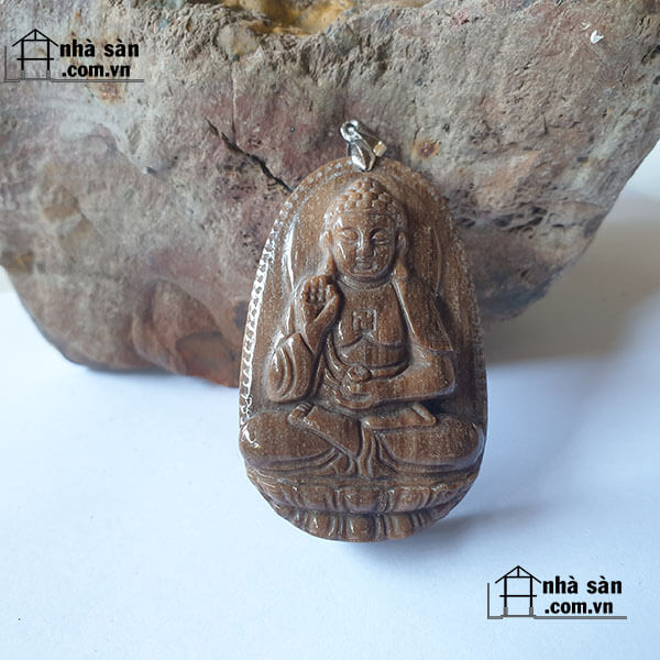 Mặt Dây Chuyền Gỗ Hóa Thạch Phong Thủy Tự Nhiên Mặt Dây Chuyền Gỗ Hóa Thạch Phong Thủy Tự Nhiên